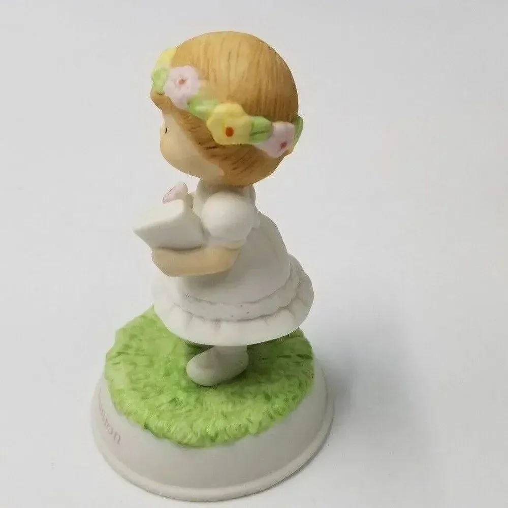 Vintage Enesco Polly First Communion Country Cousins Porcelain Figurine 329940